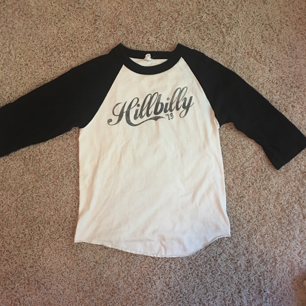 Baseball Concert T-shirt. Black & White. Small